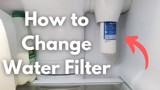 How to Change Water Filter on GE Fridge  DIY [upl. by Jedidiah]