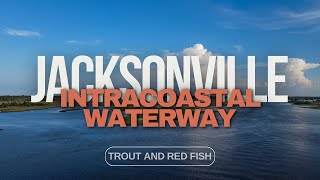 Fishing in Jacksonville FL  Intracoastal Waterway for Speckled Trout and Red Fish [upl. by Anelec]