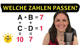 Mathe RÄTSEL Gleichungen – Welche Zahlen sind gesucht [upl. by Amimej]