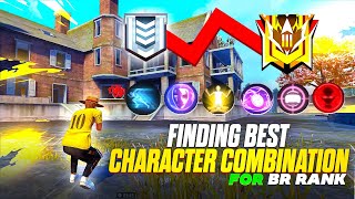 Finding best character combination for br rank grandmaster  br rank push tips and trick  MONU KING [upl. by Camey]