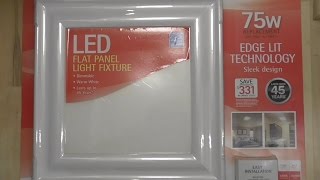 Feit FLAT PANEL LED Light Fixture DETAILED Install and Review COSTCO 944464 [upl. by Alegna]