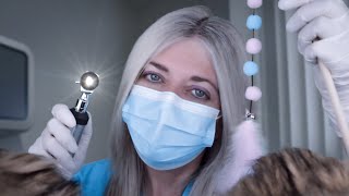 ASMR Ear Cleaning amp Ear Exam by Vet  You’re A Cat Otoscope Purring Fizzy Drops Latex Gloves [upl. by Howland]