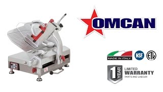 Omcan’s 13inch Gear Driven Automatic Best Meat Slicer [upl. by Yelsnia]