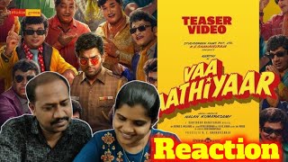 Vaa Vaathiyaar Teaser ReactionKarthiKrithi ShettyNalan Kumarasamy vaavathiyaar teaser [upl. by Yoc]