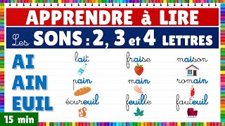 Apprendre à lire  Montessori  Les sons  Exercice de lecture les graphèmes de 2 3 et 4 lettres [upl. by Ewens]