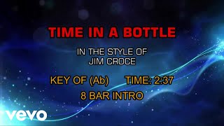 Jim Croce  Time In A Bottle Karaoke [upl. by Isidoro]