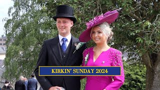 Kirkin Sunday  Hawick Common Riding 2024 [upl. by Humfrid]