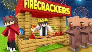 I Opened a FIRECRACKER Store for Diwali in Minecraft [upl. by Ardith]