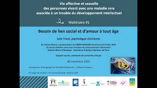 Webinaire 1  Besoin de lien social et d’amour à tout âge [upl. by Romola]