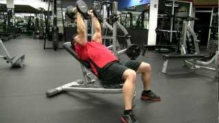 Incline Bench Dumbbell Tricep Extension [upl. by Atiuqcaj921]