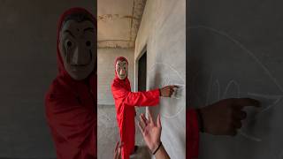 Moneyheist got crazy😂moneyheist crazy rooftop parkour freerunning shortslife parkourlife [upl. by Anabal]