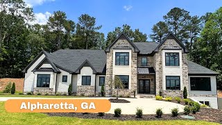 Tour This STUNNING 6000 SQ FT Home For Sale In Alpharetta GA  5 Bedrooms  55 Bathrooms [upl. by Selfridge]