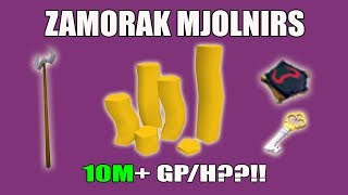 Runescape 3 Zamorak Mjolnirs Money Making Guide  10M GPH [upl. by Dlonyer]