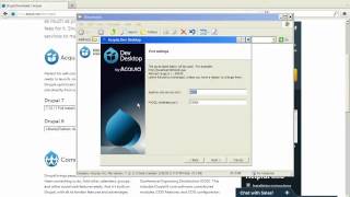 5 How to install Acquia Dev Desktop on Windows a Drupal howto [upl. by Ecidnac]