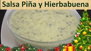 Receta De Salsa Para Acompañar Pollo o Carne  Salsa de Piña y Hierbabuena [upl. by Hamner]