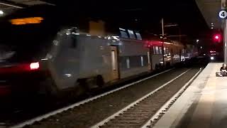 due arrivi e una partenza Colleoni rock e frecciarossa 600 da Brescia  per Piacenza e da Milano [upl. by Secor]