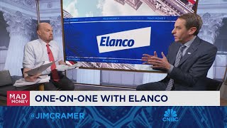 Elanco Animal Health CEO Jeff Simmons goes oneonone with Jim Cramer [upl. by Norb]