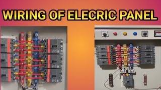 WIRING OF MAIN ELECTRIC PANEL BOARD [upl. by Sibilla984]