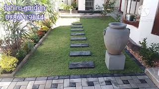 lahiru garden service landscape gardendesign interlog interlogdesign grass  malesiyan grass [upl. by Ianteen]