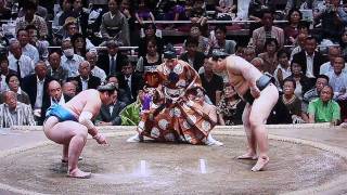 Tochinoshin vs Asashoryu Day2 KugatsuBasho 2009 Sep [upl. by Riaj]