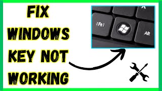 How to FIX Windows Key Not Working on Windows 1011  Windows button not working on keyboard 2024 [upl. by Bernarr88]