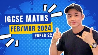 1 058022FM24  FEBMAR 2024 VARIANT 22  IGCSE MATHS Extended  A STAR MARKING SCHEME ⭐️ [upl. by Wemolohtrab]