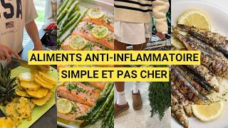 ALIMENTATION ANTIINFLAMMATOIRE  10 aliments à consommer pas cher et simple à trouver [upl. by Spieler]