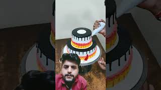 How to make cake Cake decorationcake cakedesign birthdaycake [upl. by Nylrad]