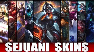 SEJUANI SKINS 2022  All Sejuani Skins Including PROJECT Sejuani [upl. by Ttemme571]