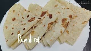 Soft Rumali Roti 🍪rumali roti in dosa tava  How To Make Rumali Roti on fry pan  ammavinadupadi [upl. by Morril]