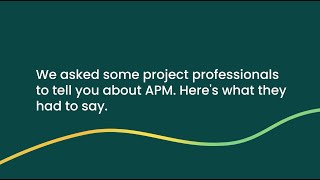 Welcome to APM Association for Project Management [upl. by Nosac]