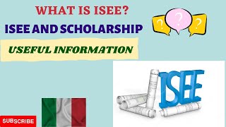 ISEE Document for Scholarship in Italian University Requirements Study in Italy [upl. by Ohs]