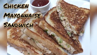 CHICKEN MAYONNAISE SANDWICH  RECIPE  BY FOOD JUNCTION [upl. by Eadwina582]