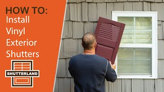 How to Install Exterior Vinyl Shutters [upl. by Jane]