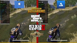 Atlas OS 22h2 VS Windows 10 Low end PC 4 Games Tested [upl. by Etep]