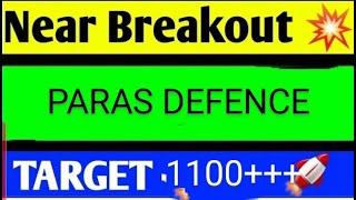 PARAS DEFENCE SHARE LATEST NEWS TODAYPARAS DEFENCE SHARE TARGETPARAS DEFENCE SHARE ANALYSIS [upl. by Basile]