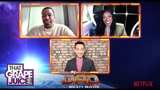 Yvonne Orji amp Laz Alonso Talk My Dad The Bounty Hunter on Netflix [upl. by Danella]