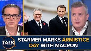 “Lapse Of Political Judgement” Starmer Marks Armistice Day At Paris Ceremony With Macron [upl. by Nylynnej]