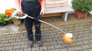 Stihl FSA 65 Akku Rasentrimmer ausführlichst vorgestellt und kurz gestartet [upl. by Ijok913]