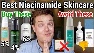 THE BEST NIACINAMIDE SERUMS  Low Strength Niacinamide Serums [upl. by Nallij]