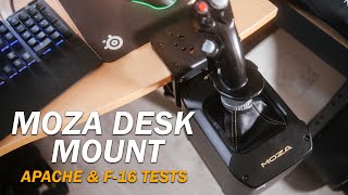 Stability Meets Performance  Moza AB9 FFB base Desk Mount Unboxing amp Tests Apache amp F16 [upl. by Gabriele]