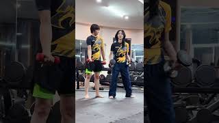 Bất ngờ chưa TracyHuynhOfficial viral Shortvideo kungfu trending training action funny [upl. by Ydoc]