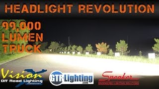 99000 Lumen Toyota Tundra  Headlight Revolution [upl. by Attolrahc675]