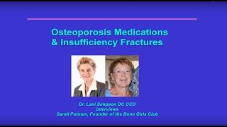 Medications amp Fractures with Sandi Putnam Be Your Own Health Expert Series [upl. by Ainivad]