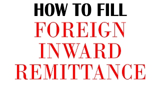 HOW TO FILL Disposal Instruction for Handling Foreign Inward Remittances The CORRECT WAY [upl. by Akerue]