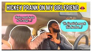 Hickey prank on my girlfriend  she cried I hickey hickeyprank hickeyprankongirlfriend prankongf [upl. by Adnarom159]