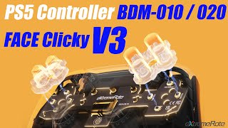 How to Install PS5 Controller BDM 010020 FACE Clicky Kit V3  eXtremeRate [upl. by Ellenrad]