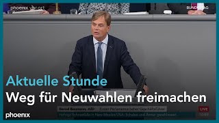 Aktuelle Stunde Weg für Neuwahlen freimachen Vertrauensfrage umgehend stellen am 081124 [upl. by Giustina]