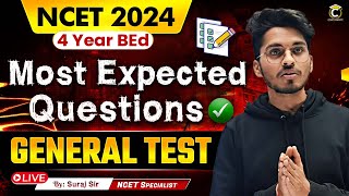 NCET ITEP 2024  General Test  Most Important Question  NCET General Test  Suraj Sir NCET [upl. by Eelnodnarb189]