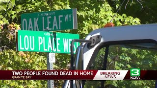 2 found dead in home after man detained in Granite Bay Placer County sheriff says [upl. by Aryhs639]